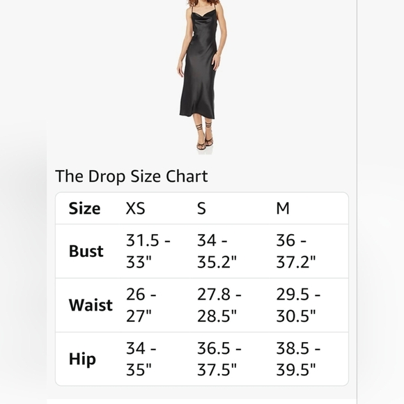 The Drop Scarlett Cowl Neck Slip Dress #1008 - Picture 8 of 8